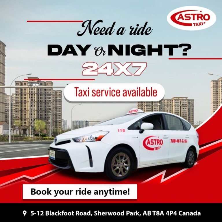 Reliable Taxi Sherwood Park – Astro Taxi You Can Trust
