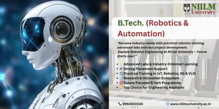 B Tech Robotics Engineering Colleges in Haryana | Robotics & Automation at NIILM University
