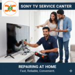 Does the Sony TV Service Center provide home repair or pickup service?