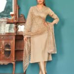 The Beige Suit From Gulbhahar Has Timeless Elegance for Every Woman’s Wardrobe