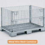 Heavy-Duty Wire Mesh Cage for Industrial Storage