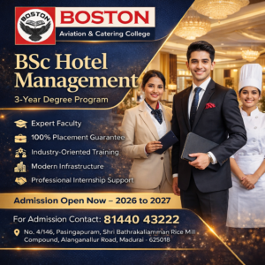 B.Sc Hotel Management Course in Madurai | Boston College