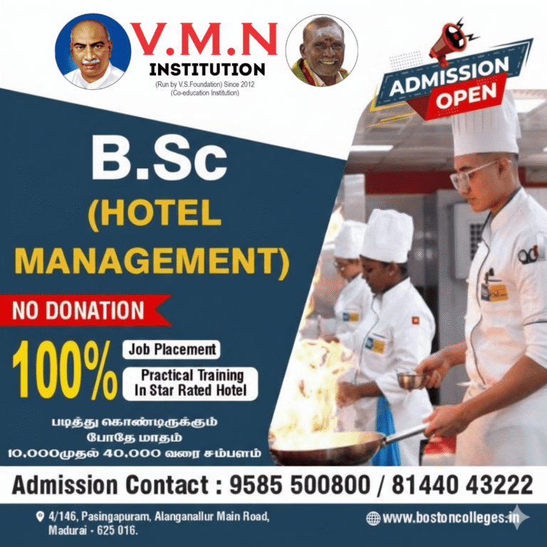 Build Your Hospitality Future at the Best Hotel Management College in Madurai