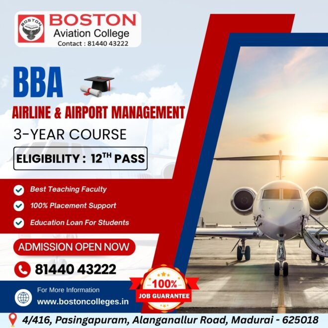 BBA Airline & Airport Management in Madurai at Boston College
