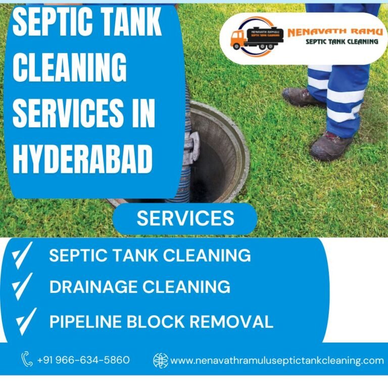 Septic Tank Cleaning Services in Hyderabad