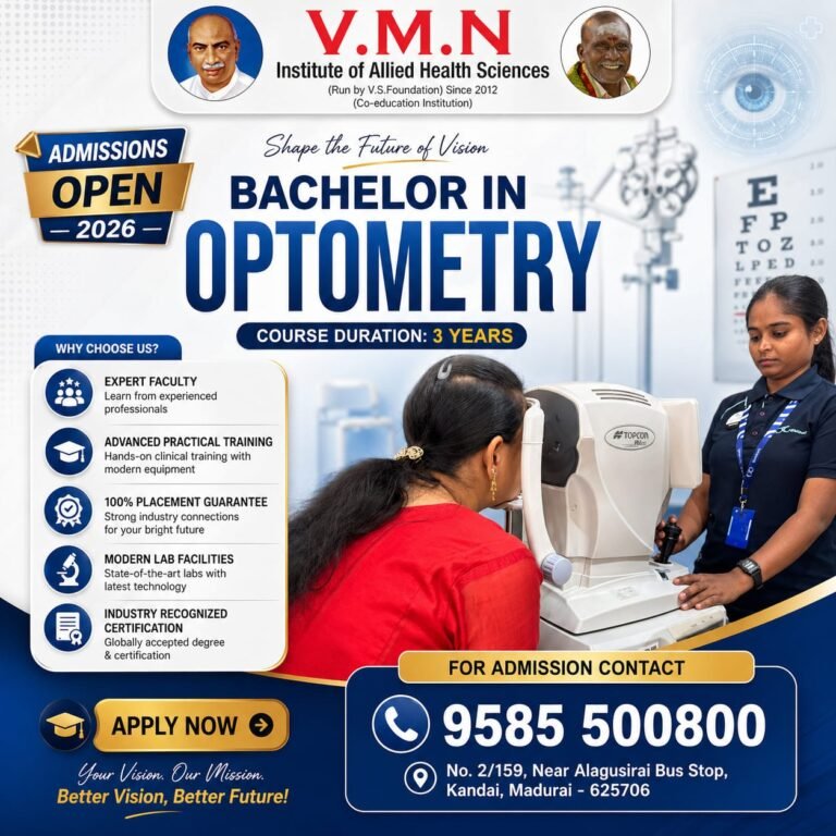 Searching for the Best Optometry College in Tamil Nadu, India?