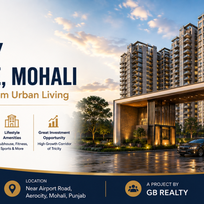 A New Address for Premium Urban Living by GB Realty First Avenue, Mohali