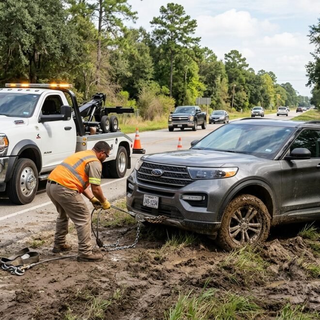 What Spring TX Drivers Should Know About Recovering a Stuck Vehicle