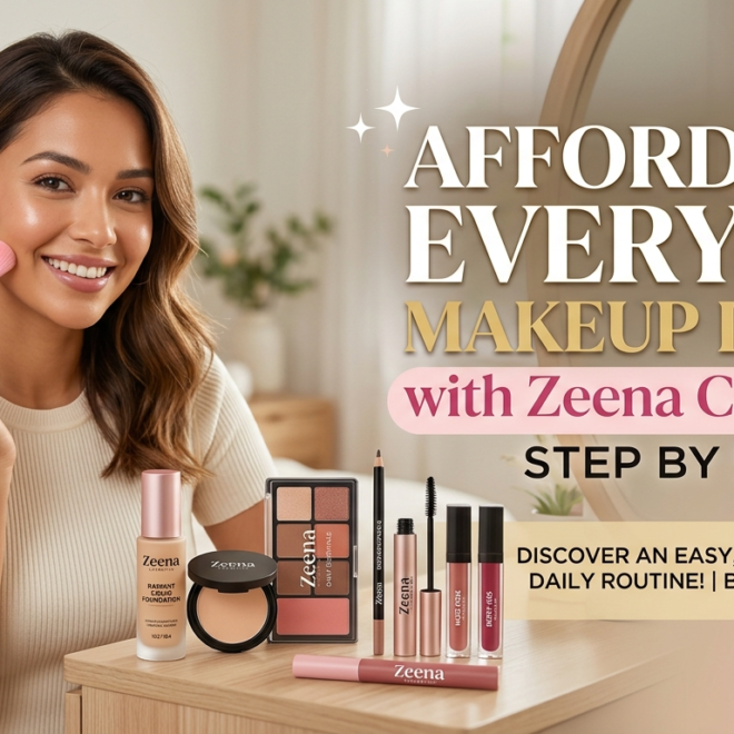 Affordable Everyday Makeup Looks With Zeena Cosmetics Step by Step