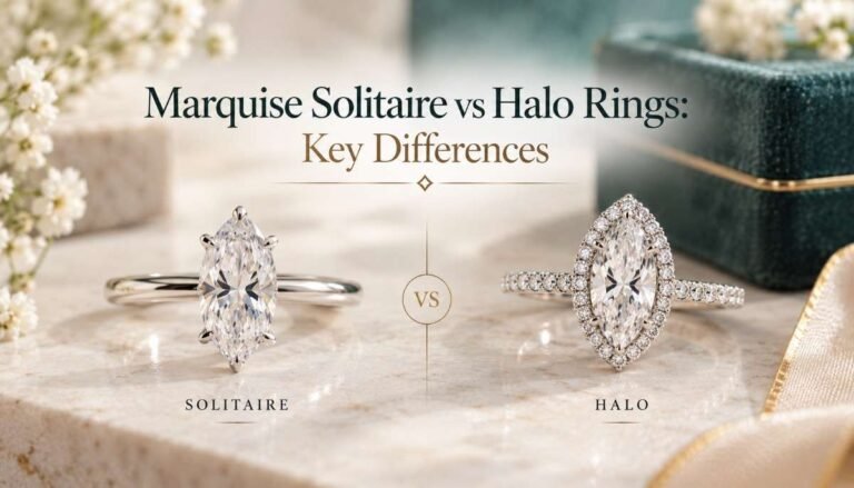 Marquise Solitaire vs Halo Rings: Key Differences