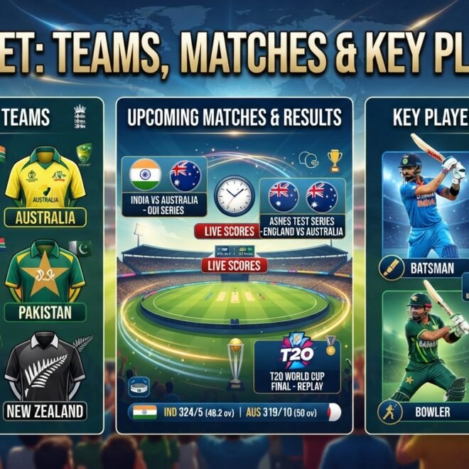 Cricket: Teams, Matches & Key Players