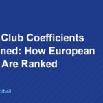 UEFA Club Coefficients Explained: How European Clubs Are Ranked