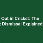 Timed Out in Cricket: The Rarest Dismissal Explained