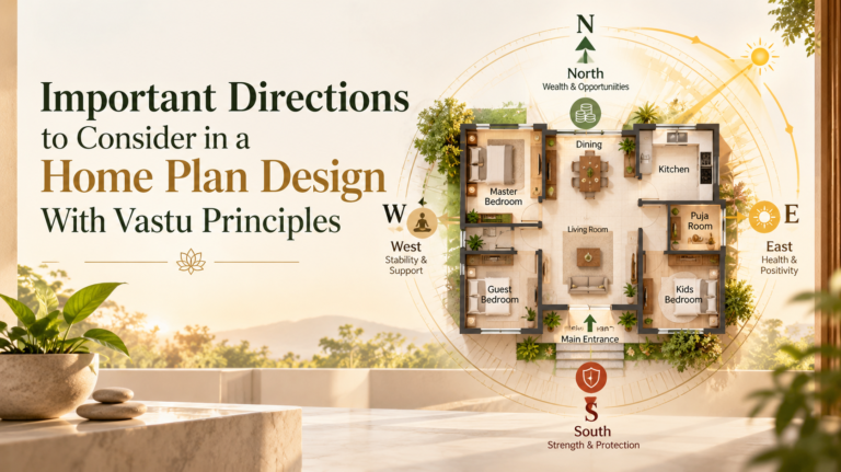 Important Directions to Consider in a Home Plan Design With Vastu Principles