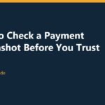 How to Check a Payment Screenshot Before You Trust It