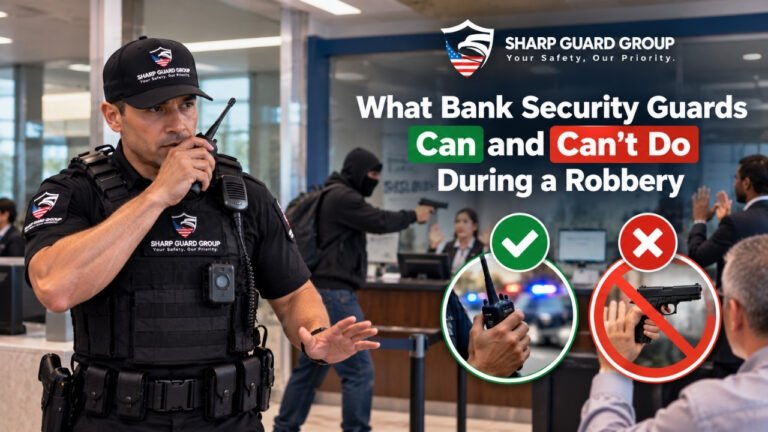 What Bank Security Guards Can and Can’t Do During a Robbery